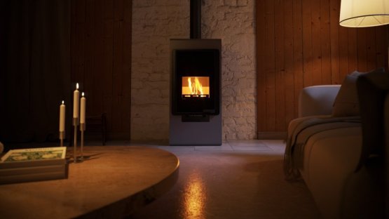 HS FLAMINGO Krbová kamna FLAMINGO DELUXE ® SINGA, šedá