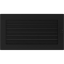 Krbová mřížka 17x30 BASIC černá s žaluzií