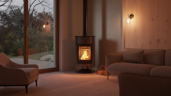 HS FLAMINGO Krbová kamna MASTERFLAMME ® Grande II, šedá