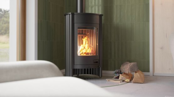 HS FLAMINGO Krbová kamna MASTERFLAMME ® Medie I, černá