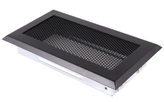 Krbová mřížka 10x20 cm, černá