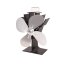 HS FLAMINGO Ventilátor na kamna FLAMINGO čtyřlopatkový, stříbrný