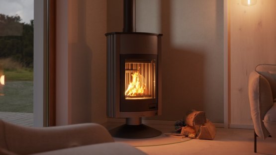 HS FLAMINGO Krbová kamna MASTERFLAMME ® Grande II, šedá