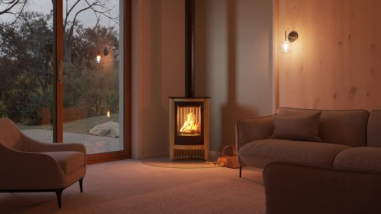 HS FLAMINGO Krbová kamna MASTERFLAMME ® Piccolo I, olivová