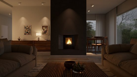 HS FLAMINGO Krbová vložka AQUAFLAM ® 7 s výměníkem a automatickou regulací hoření