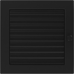 Krbová mřížka 22x22 BASIC černá s žaluzií