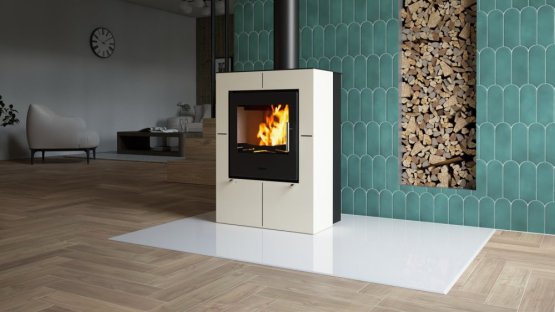 HS FLAMINGO Krbová kamna FLAMINGO ® EVENES krémová