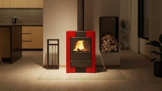 HS FLAMINGO Krbová kamna FLAMINGO ® ESPO II červená