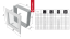 Krbová mřížka 17x49 BASIC bílá s žaluzií