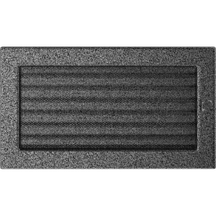Krbová mřížka 17x30 BASIC staré stříbro s žaluzií