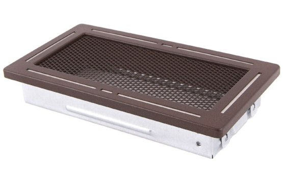 Krbová mřížka 10x20 cm, TREND hnědý brokát