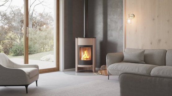 HS FLAMINGO Krbová kamna MASTERFLAMME ® Grande I, krémová