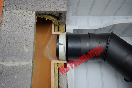Kouřovod - Přechodka do keramického komína 150/180 mm kamna/komín 2 mm
