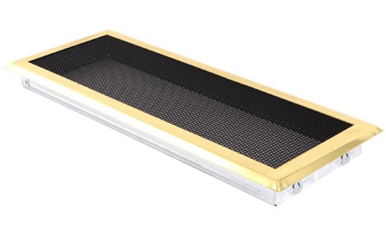 Krbová mřížka 16x45 cm, mosaz