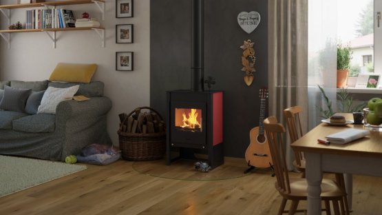 HS FLAMINGO Krbová kamna FLAMINGO ® KUALA červená