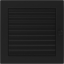 Krbová mřížka 22x22 BASIC černá s žaluzií