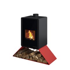HS FLAMINGO Krbová kamna FLAMINGO DELUXE ® SENAI, červená