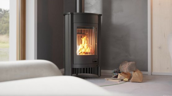 HS FLAMINGO Krbová kamna MASTERFLAMME ® Medie I, černá