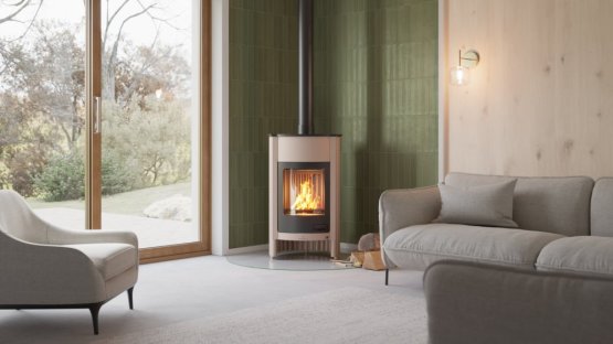 HS FLAMINGO Krbová kamna MASTERFLAMME ® Grande I, krémová