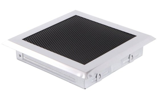 Krbová mřížka 16x16 cm, chrom