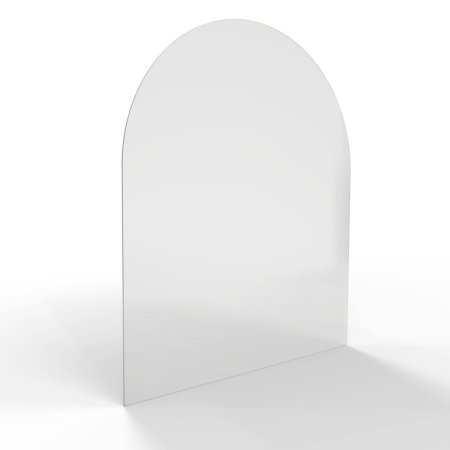 HS FLAMINGO Sklo pod kamna - Oblouk 1000x1200 mm / R500 / 6 mm