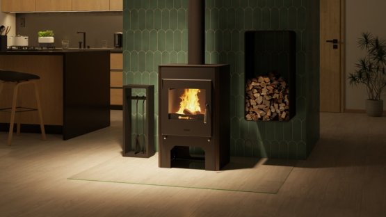 HS FLAMINGO Krbová kamna FLAMINGO ® ESPO III hnědá - sametová