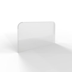 Sklo pod kamna - FLAMINGO Oblouk 1100x600 mm, fazeta / 2xR100 / 6 mm