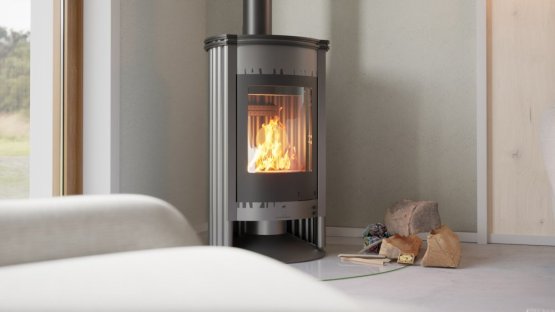 HS FLAMINGO Krbová kamna MASTERFLAMME ® Medie I, šedá