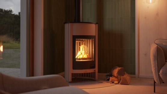 HS FLAMINGO Krbová kamna MASTERFLAMME ® Grande I, krémová