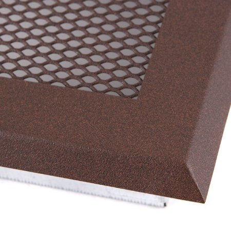 Krbová mřížka 16x32 cm, hnědý brokát s žaluzií