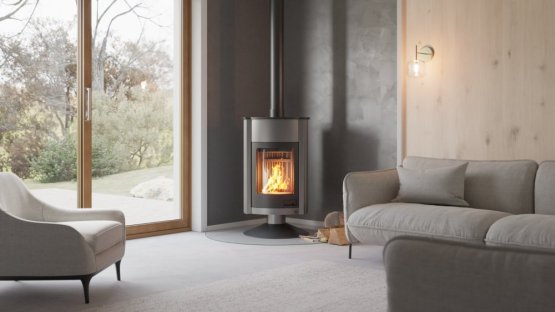 HS FLAMINGO Krbová kamna MASTERFLAMME ® Grande II, šedá