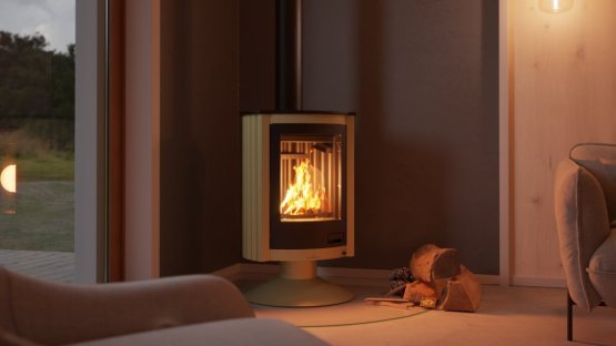 HS FLAMINGO Krbová kamna MASTERFLAMME ® Piccolo II, olivová