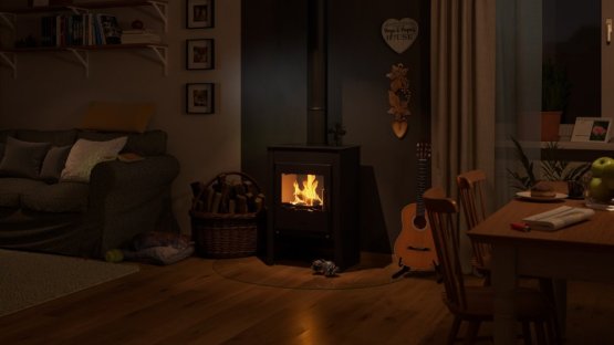 HS FLAMINGO Krbová kamna FLAMINGO ® KUALA černá