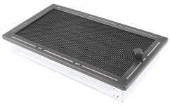 Krbová mřížka 16x32 cm, TREND grafit s žaluzií