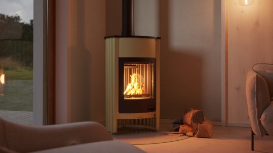 HS FLAMINGO Krbová kamna MASTERFLAMME ® Grande I, olivová