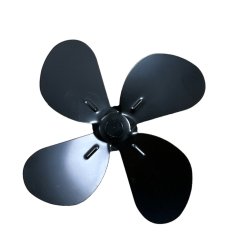 Náhradní vrtule čtyřlopatková černá - ventilátor na kamna