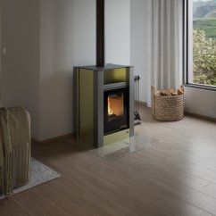 Sklo pod kamna - FLAMINGO Čtverec 1000x1000 mm, fazeta / 6 mm