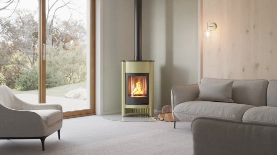 HS FLAMINGO Krbová kamna MASTERFLAMME ® Grande I, olivová