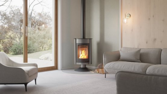 HS FLAMINGO Krbová kamna MASTERFLAMME ® Medie II, šedá