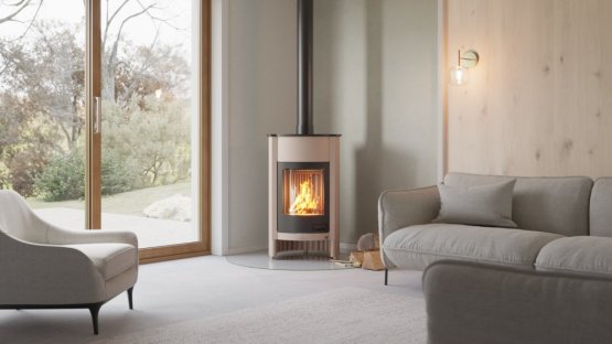 HS FLAMINGO Krbová kamna MASTERFLAMME ® Grande I, krémová