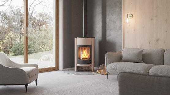 HS FLAMINGO Krbová kamna MASTERFLAMME ® Grande I, krémová