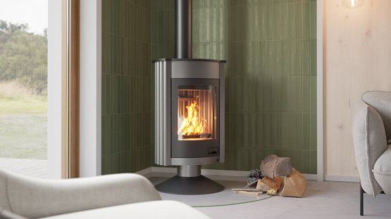 HS FLAMINGO Krbová kamna MASTERFLAMME ® Medie II, šedá