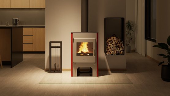 HS FLAMINGO Krbová kamna FLAMINGO ® ESPO III červená