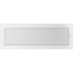 Krbová mřížka 17x49 BASIC bílá s žaluzií
