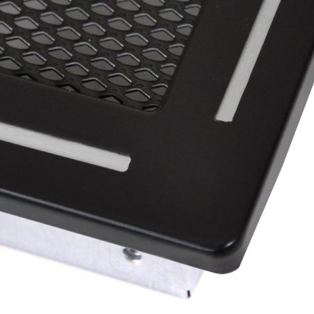 Krbová mřížka 16x16 cm, TREND černý mat