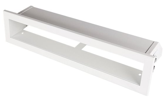 Krbová mřížka OTEVŘENÁ 20x6 cm, bílá