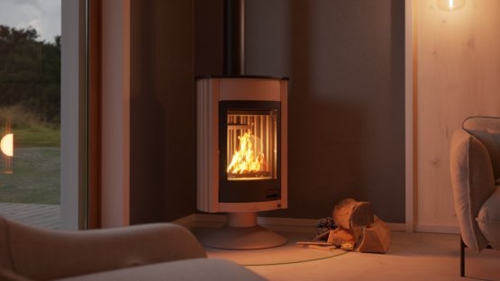 HS FLAMINGO Krbová kamna MASTERFLAMME ® Medie II, krémová