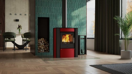 HS FLAMINGO Krbová kamna FLAMINGO ® AMOS červená