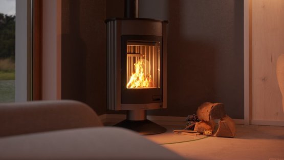 HS FLAMINGO Krbová kamna MASTERFLAMME ® Medie II, šedá